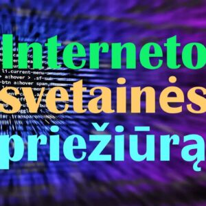 Interneto svetainės priežiūra