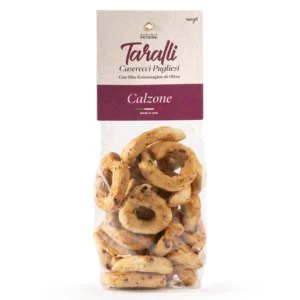 Namų gamybos sveiko maisto produkto patiekalas Taralli Calzone