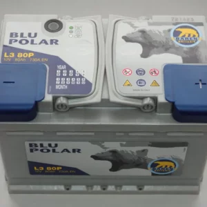 12V-80AH BARENAS POLAR BLUE 730A akumuliatoriai