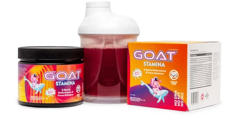 GOAT Stamina yra naujoviški maisto papildai, skirti žaidėjams ir e. sporto žaidėjams