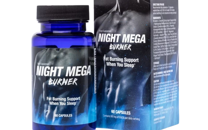 Night Mega Burner maisto papildas palaiko riebalų deginimą miego metu