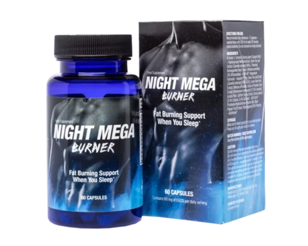 Night Mega Burner maisto papildas palaiko riebalų deginimą miego metu