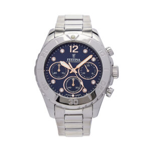 🕒 Laikrodžiai, Laikrodis Festina Boyfriend Chronograph F20603/3 Sidabrinė