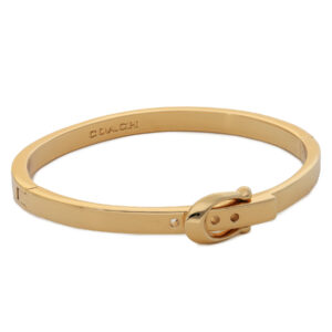 Apyrankės, Apyrankė Coach C Buckle Hinged Bangle Bracelet 37341898GLD710 Auksinė