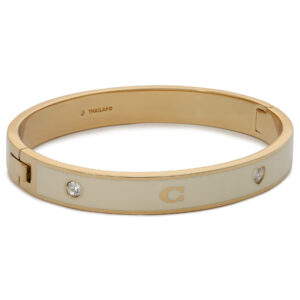 Apyrankės, Apyrankė Coach Enamel Horse & Carriage Hinged Bangle Bracelet 37479035GLD100 Auksinė