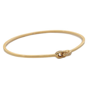 Apyrankės, Apyrankė Coach Interlock Pave C Bangle Bracelet 37440615GLD710 Auksinė