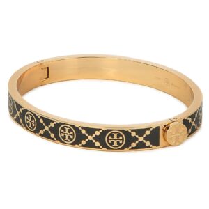 Apyrankės, Apyrankė Tory Burch T Monogram Hinge Bracelet 150568 Juoda