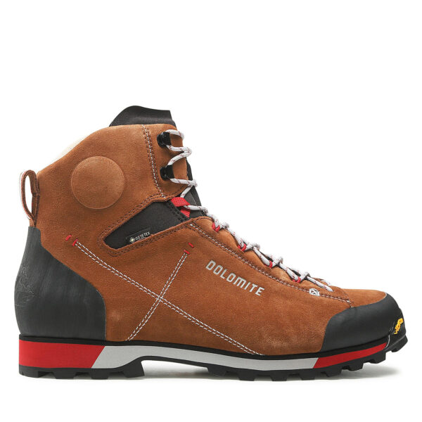 Aukšti žygio batai 👟 Turistiniai batai Dolomite Cinquantaquattro Hike Evo Gtx GORE-TEX 289207-1426020 Ruda