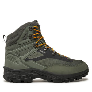 Aukšti žygio batai 👟 Turistiniai batai Jack Wolfskin Rebellion Guide Texapore Mid M 4053791 Žalia