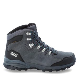 Aukšti žygio batai 👟 Turistiniai batai Jack Wolfskin Refugio Texapore Mid M 4049841 Pilka