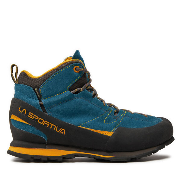 Aukšti žygio batai 👟 Turistiniai batai La Sportiva Boulder X Mid Gtx GORE-TEX 17EBY Tamsiai mėlyna