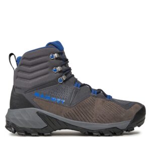 Aukšti žygio batai 👟 Turistiniai batai Mammut Sapuen High Gtx GORE-TEX 3030-04241-00623 Pilka