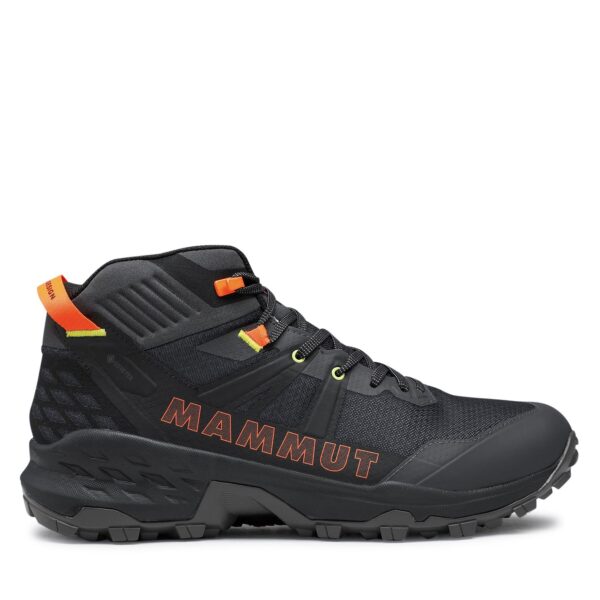 Aukšti žygio batai 👟 Turistiniai batai Mammut Sertig II Mid Gtx GORE-TEX 3030-04830-00692-1095 Juoda