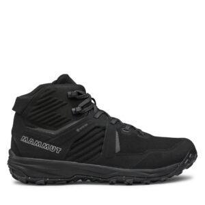 Aukšti žygio batai 👟 Turistiniai batai Mammut Ultimate III Mid Gtx GORE-TEX 3030-04680-0001-1080 Juoda