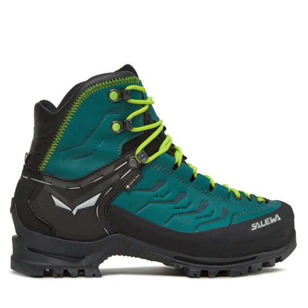 Aukšti žygio batai 👟 Turistiniai batai Salewa Ws Rapace Gtx GORE-TEX 61333-8630 Žalia