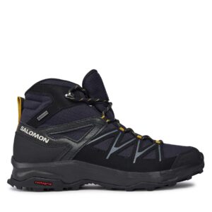 Aukšti žygio batai 👟 Turistiniai batai Salomon Daintree Mid Gtx GORE-TEX L41678400 Tamsiai mėlyna