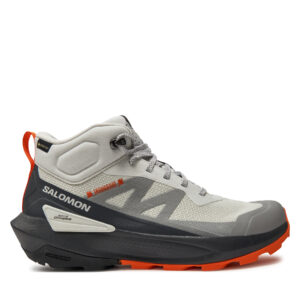 Aukšti žygio batai 👟 Turistiniai batai Salomon Elixir Activ Mid Gore-Tex L47456700 Pilka