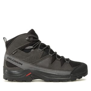 Aukšti žygio batai 👟 Turistiniai batai Salomon Quest Rove GORE-TEX L47181300 Juoda