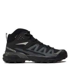 Aukšti žygio batai 👟 Turistiniai batai Salomon X Ultra 360 Mid Gore-Tex L47447600 Juoda