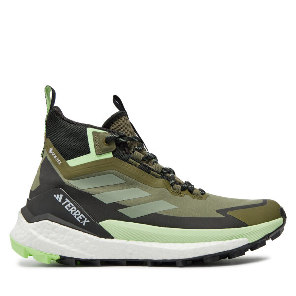 Aukšti žygio batai 👟 Turistiniai batai adidas Terrex Free Hiker GORE-TEX Hiking 2.0 IE5127 Žalia