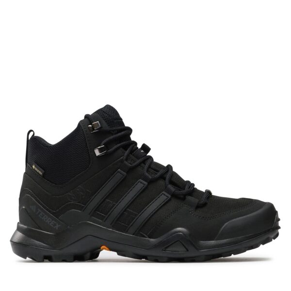 Aukšti žygio batai 👟 Turistiniai batai adidas Terrex Swift R2 Mid GORE-TEX Hiking Shoes IF7636 Juoda