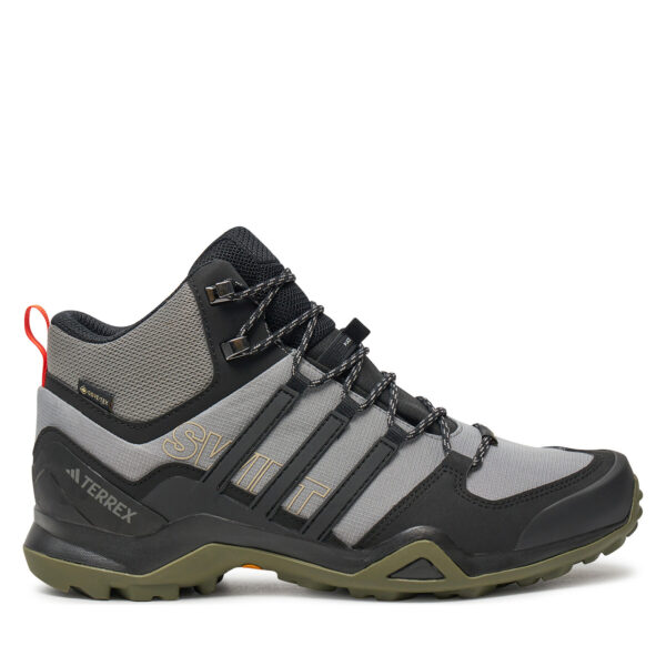 Aukšti žygio batai 👟 Turistiniai batai adidas Terrex Swift R2 Mid GORE-TEX IH2602 Pilka