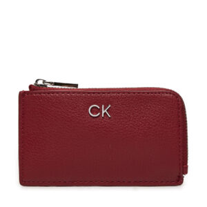 Kreditinių kortelių dėklas Calvin Klein Ck Daily Zip Cardholder W/Chain K60K612281 Raudona