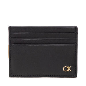 Kreditinių kortelių dėklas Calvin Klein Ck Icon Cc Holder W/Clip K50K509625 Juoda