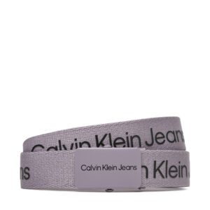 Diržai vaikams, Vaikiškas diržas Calvin Klein Jeans Canvas Logo Belt IU0IU00125 Violetinė