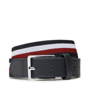 Diržai vaikams, Vaikiškas diržas Tommy Hilfiger Elasticated Leather Belt AU0AU01742 Tamsiai mėlyna