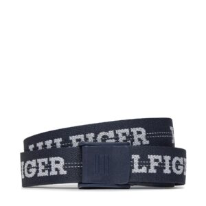 Diržai vaikams, Vaikiškas diržas Tommy Hilfiger Webbing Belt AU0AU01854 Tamsiai mėlyna