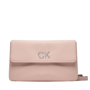 Rankinės per petį, Rankinė Calvin Klein Re-Lock Dbl Xbody W/Flap K60K609620 Rožinė