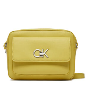 Rankinės per petį, Rankinė Calvin Klein Re-Lock Camera Bag W/Flap K60K611083 Geltona