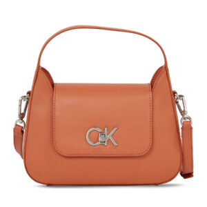 Klasikinės rankinės moterims, Rankinė Calvin Klein Re-Lock Crossbody W/Flap Sm K60K610770 Ruda