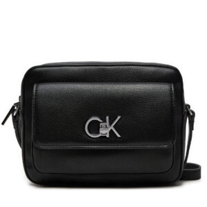 Rankinės per petį, Rankinė Calvin Klein Re-Lock Camera Bag W/Flap_Pbl K60K612538 Juoda