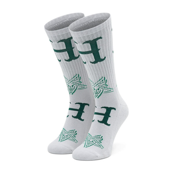 Ilgos Unisex Kojinės HUF Duality Sock SK00723 Balta