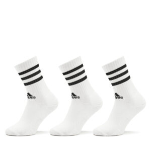 Ilgos Unisex Kojinės adidas 3-Stripes Cushioned Crew Socks 3 Pairs HT3458 Balta