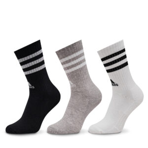 Ilgos Unisex Kojinės adidas 3-Stripes Cushioned Crew Socks 3 Pairs IC1323 Pilka