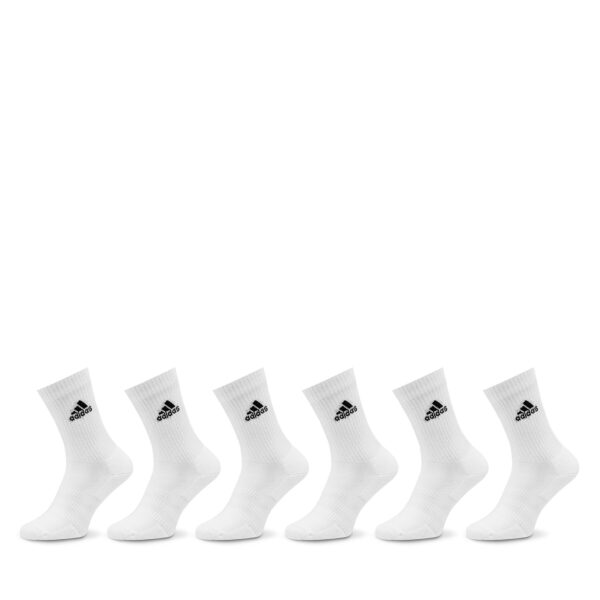 Ilgos Unisex Kojinės adidas Cushioned Sportswear Crew Socks 6 Pairs HT3453 Balta