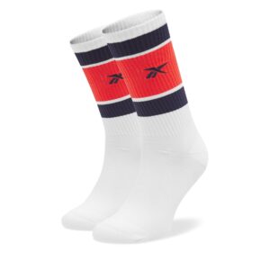 Ilgos Vyriškos Kojinės Reebok CL Basketball Sock HF8408 Balta