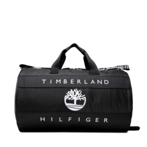 Kelioniniai krepšiai 👜 Krepšys Tommy Hilfiger Th X Tbl Ri Duffle AU0AU01239 Juoda