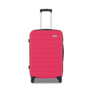 Kelioniniai lagaminai 👜 Didelis lagaminas Semi Line T5633-6 Rožinė