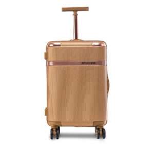 Kelioniniai lagaminai 👜 Rankinio bagažo lagaminas Semi Line T5667-2 Auksinė