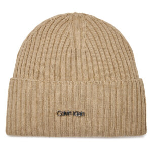 Kepurė Calvin Klein Ck Must Logo Beanie K60K611401 Pilka