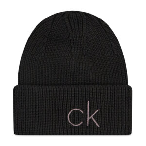 Kepurė Calvin Klein Essentials Beanie K60K608660 Juoda