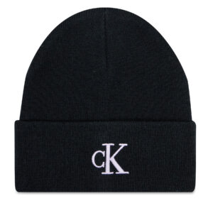 Kepurė Calvin Klein Jeans Monogram Embro Beanie K60K612319 Juoda