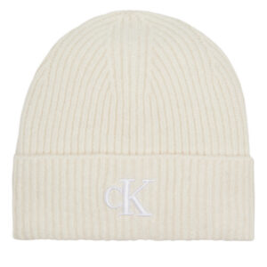 Kepurė Calvin Klein Jeans Thick Embroidery Beanie K60K612321 Écru