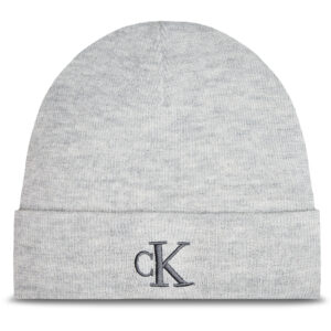 Kepurė Calvin Klein Monogram Embro K60K612319 Pilka