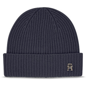 Kepurė Tommy Hilfiger Cashmere Chic Beanie AW0AW15321 Tamsiai mėlyna