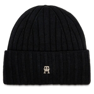 Kepurė Tommy Hilfiger Essential Chic Beanie AW0AW15779 Juoda